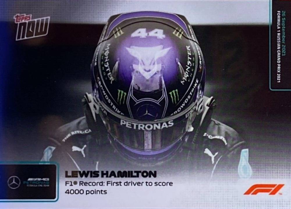 2021 Topps Now Formula 1 Lewis Hamilton #56 Other Sports Card