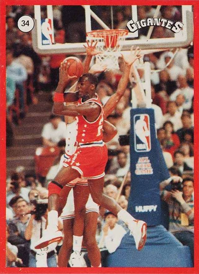 1987 Gigantes De La NBA Michael Jordan #34 Basketball Card