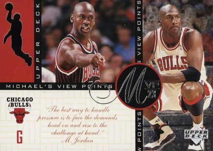 1996 Upper Deck Jordan's Viewpoints MJ on Pressure #VP4 Basketball Card