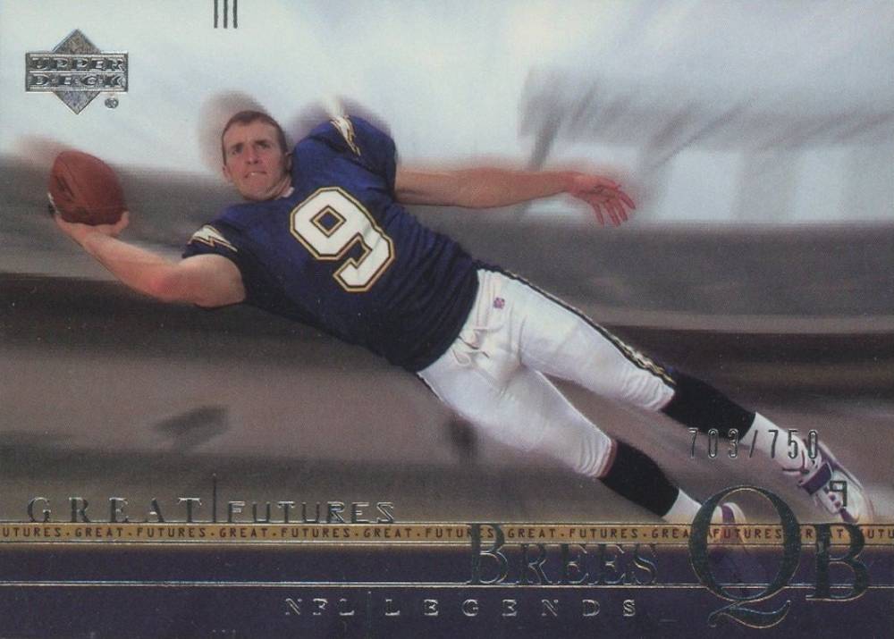 2001 Upper Deck Legends Drew Brees #111 Football Card