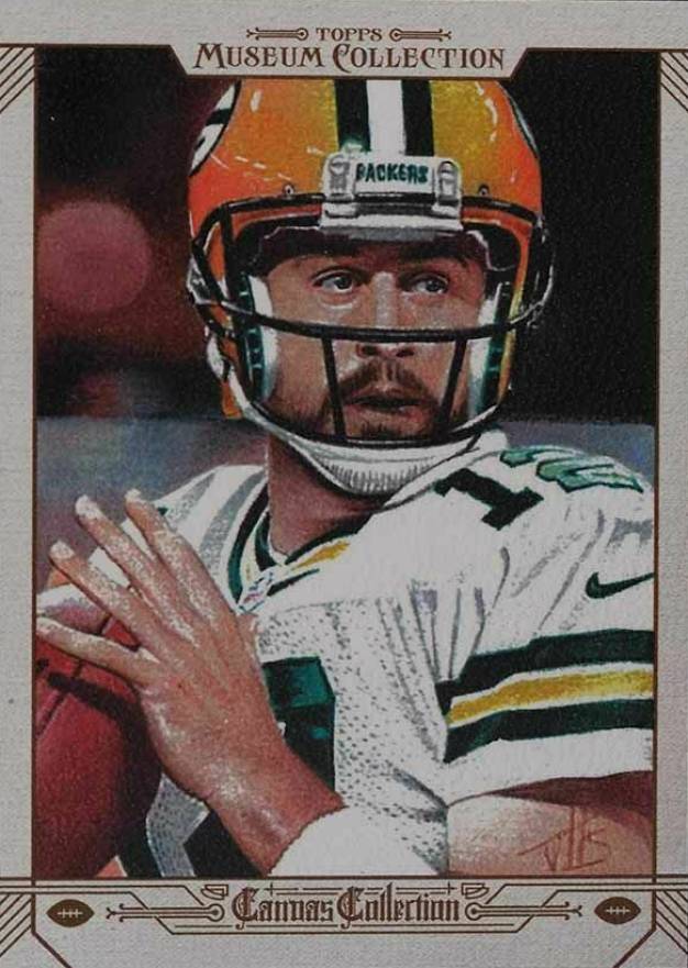 2014 Topps Museum Collection Canvas Collection Aaron Rodgers #CCAR Football Card