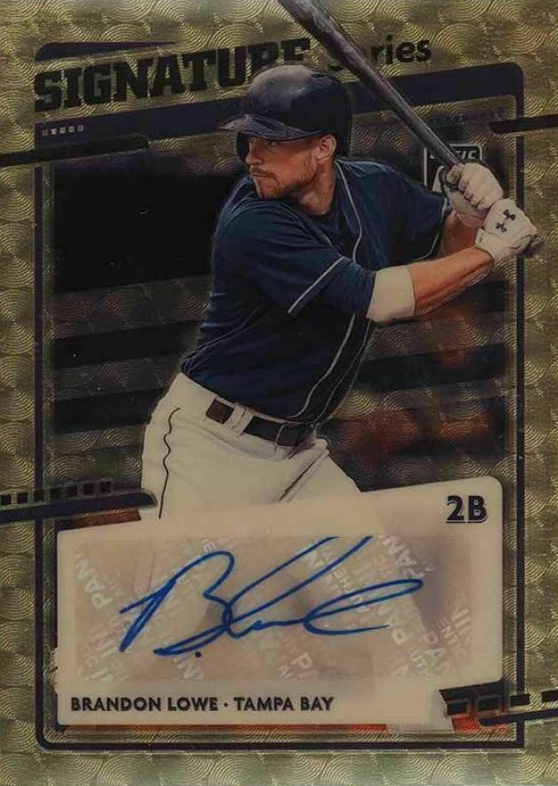 2020 Panini Donruss Optic Signature Series Brandon Lowe #SSBL Baseball Card