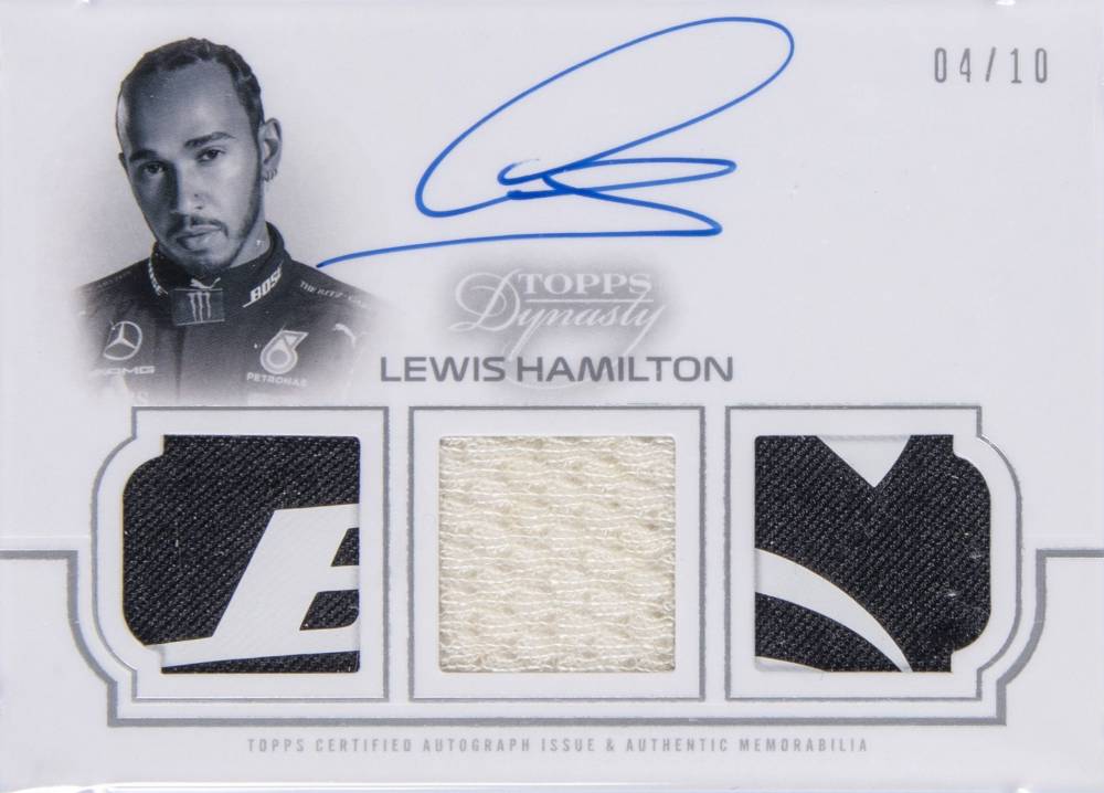 2020 Topps Dynasty Formula 1 Single Driver Autographed Triple Relics Lewis Hamilton #ILH Other Sports Card
