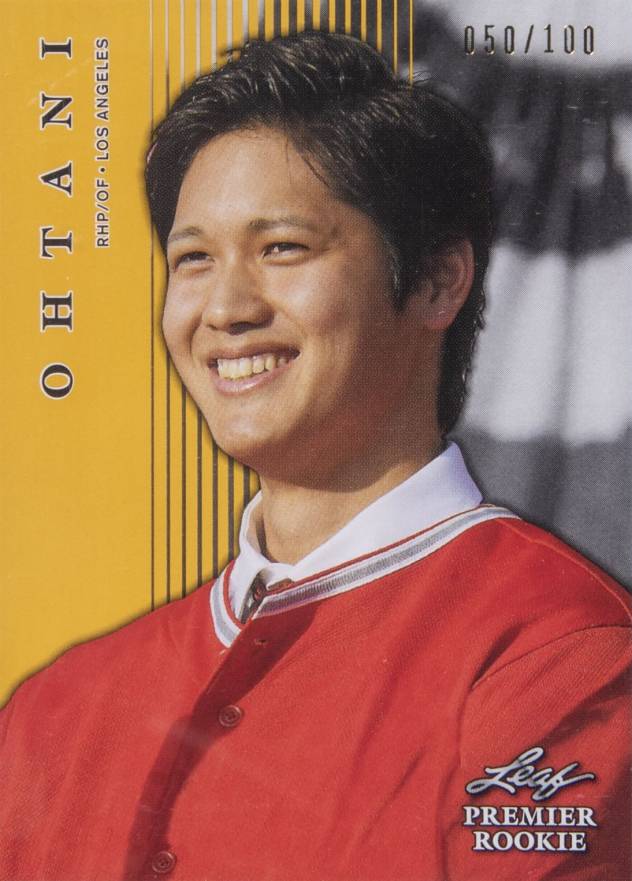 2018 Leaf Premier Rookies Shohei Ohtani #PR-02 Baseball Card