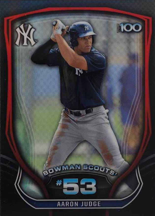 2015 Bowman Scout's Top 100 Aaron Judge #BTP53 Baseball Card