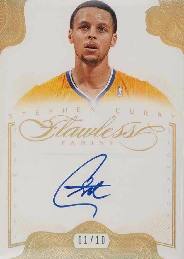 2012 Panini Flawless Signatures Stephen Curry #9 Basketball Card