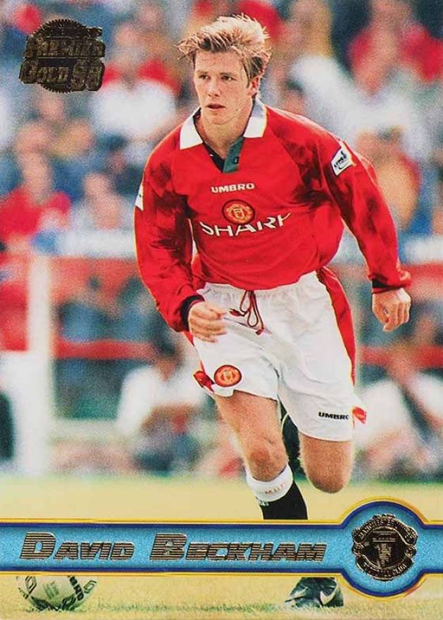 1997 Merlin's Premier Gold 98 David Beckham #109 Soccer Card