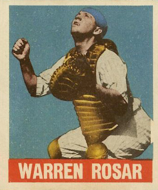 1948 Leaf Warren Rosar #128 Baseball Card