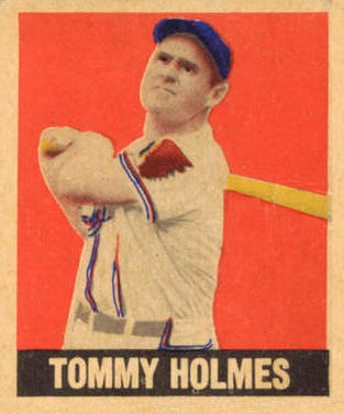1948 Leaf Tommy Holmes #133 Baseball Card
