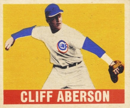 1948 Leaf Cliff Aberson #136s Baseball Card