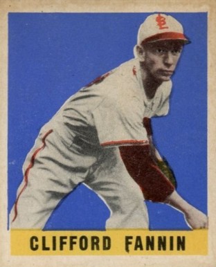 1948 Leaf Clifford Fannin #123 Baseball Card