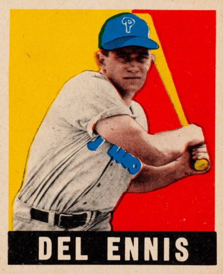 1948 Leaf Del Ennis #49 Baseball Card