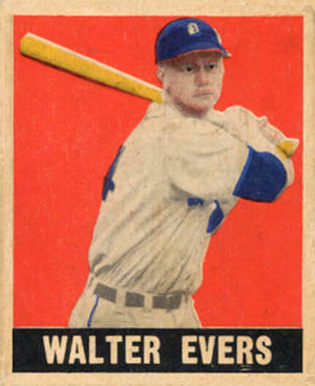 1948 Leaf Walter Evers #78 Baseball Card