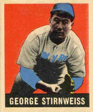 1948 Leaf George Stirnweiss #95 Baseball Card