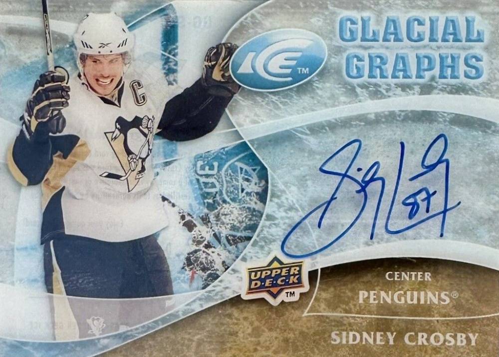 2009 Upper Deck Ice Glacial Graphs Sidney Crosby #SC Hockey Card