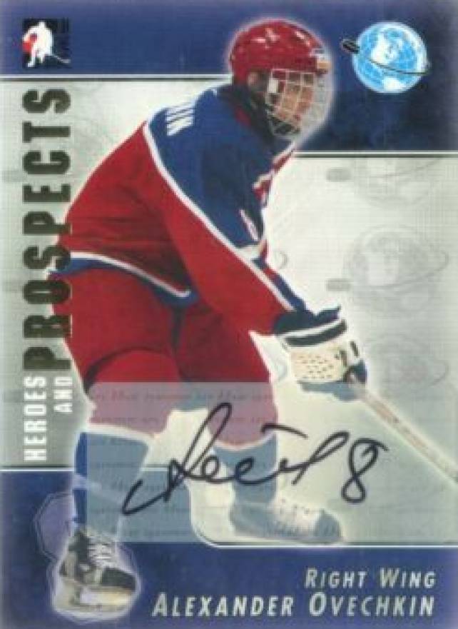 2004 In the Game Heroes & Prospects Autographs Alexander Ovechkin #A-AO2 Hockey Card