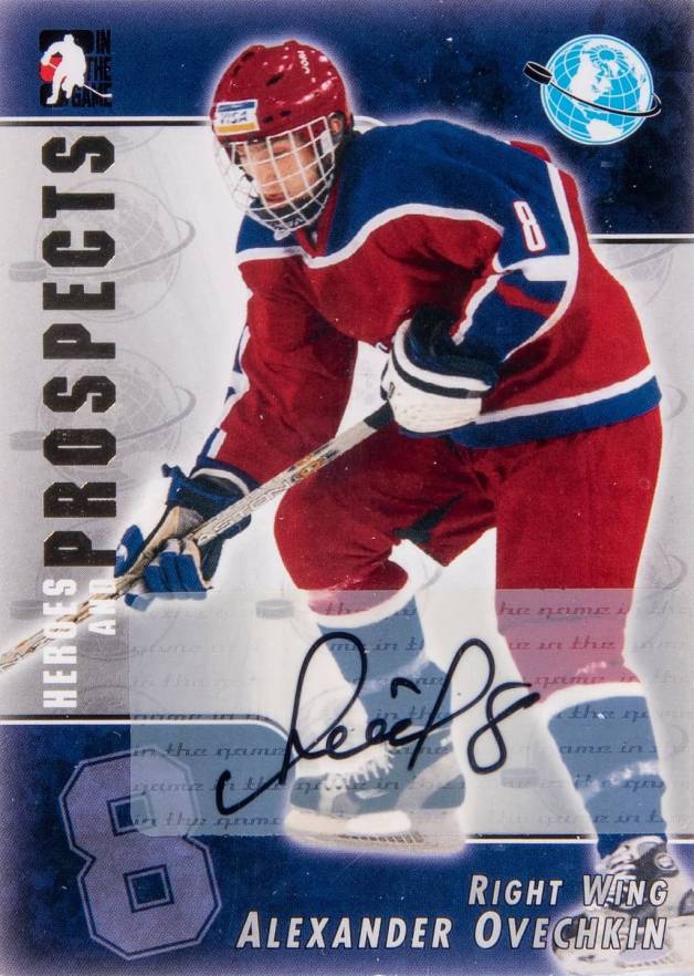 2004 In the Game Heroes & Prospects Autographs Alexander Ovechkin #A-AO4 Hockey Card