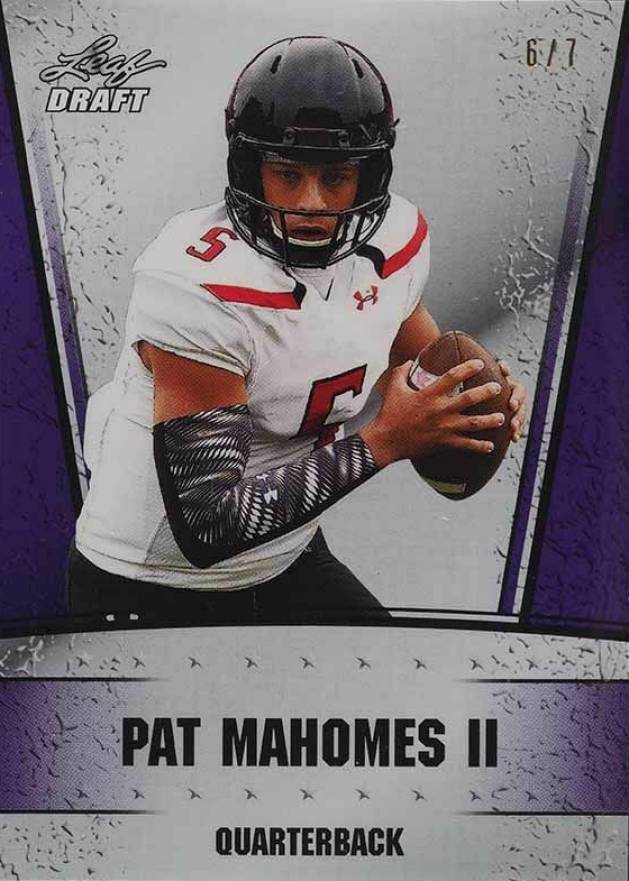 2017 Leaf Special Release Draft Silver Patrick Mahomes II #07 Football Card