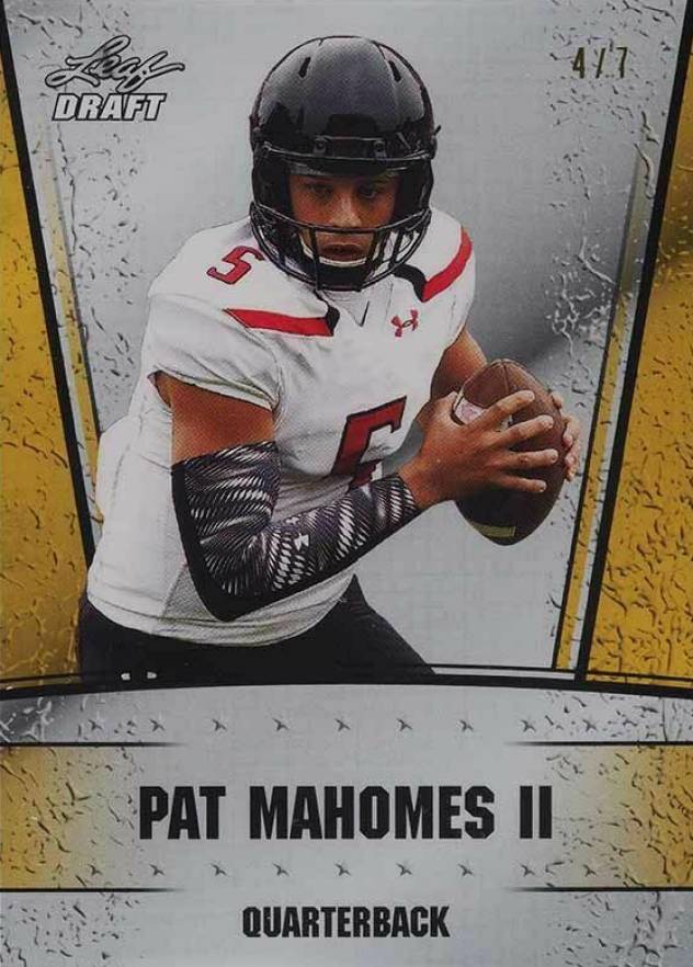 2017 Leaf Special Release Draft Silver Patrick Mahomes II #07 Football Card