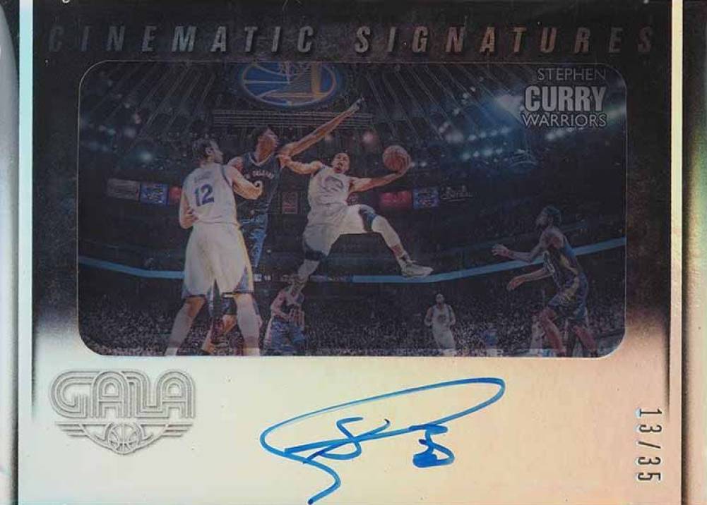 2014 Panini Gala Cinematic Signatures Stephen Curry #4 Basketball Card