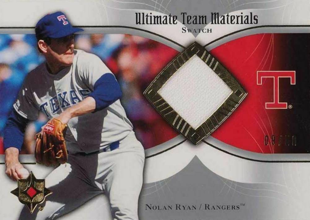 2007 Ultimate Collection Ultimate Team Materials Nolan Ryan #UTMNR Baseball Card