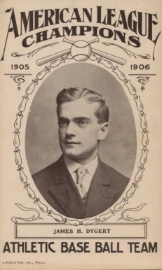 1906 Lincoln Philadelphia A's Postcards Jimmy Dygert #6 Baseball Card