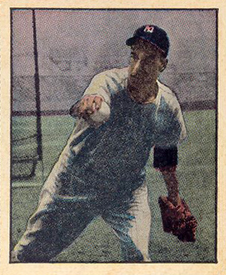 1951 Berk Ross Vic Raschi #3-4 Baseball Card