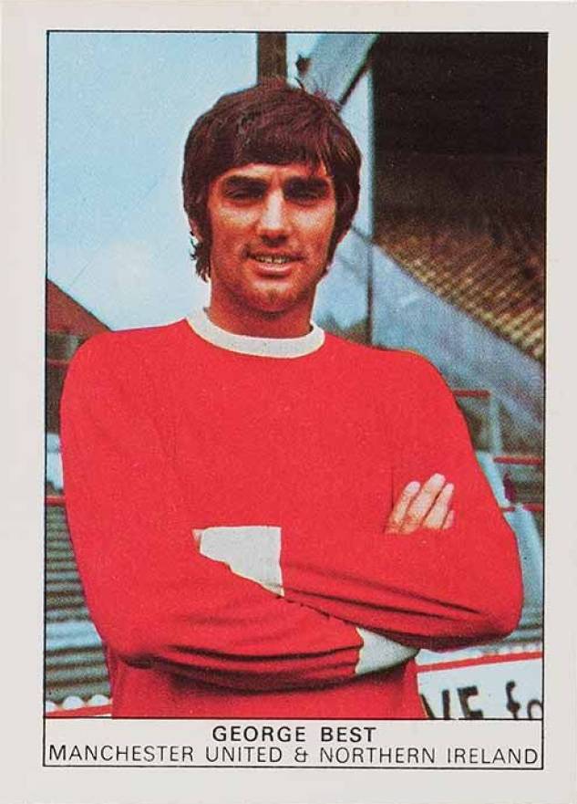 1970 Nabisco Foods Ltd. Footballers George Best #1 Soccer Card