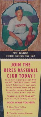 1958 Hires Root Beer Pete Runnels #38 Baseball Card