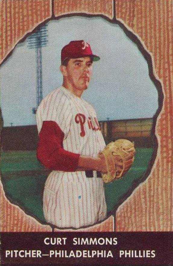 1958 Hires Root Beer Curt Simmons #28 Baseball Card