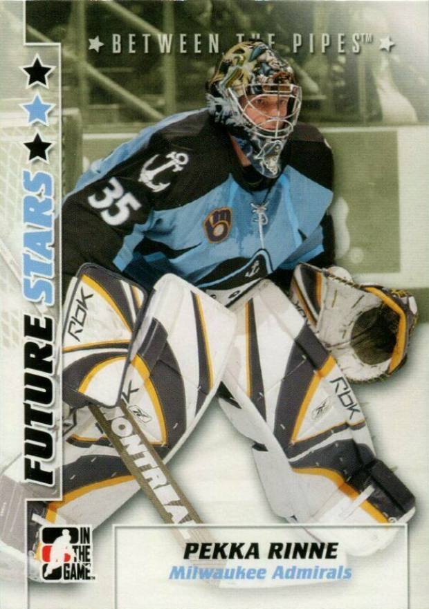2007 In the Game Between the Pipes Pekka Rinne #42 Hockey Card