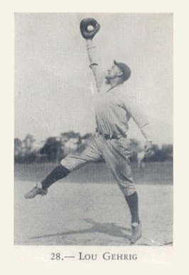 1932 Rogers Peet Lou Gehrig #28 Baseball Card