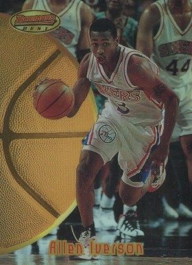 1997 Bowman's Best Preview Allen Iverson #BBP1 Basketball Card