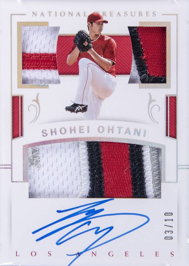 2018 Panini National Treasures Player's Collection Signatures Shohei Ohtani #SO Baseball Card