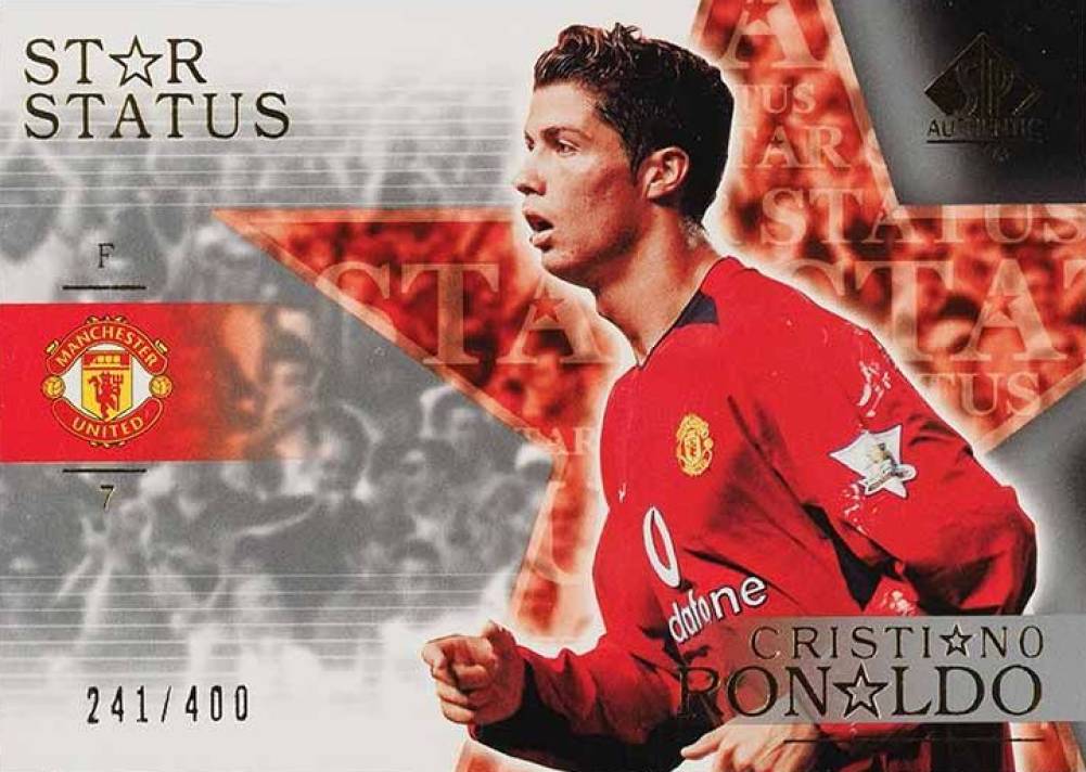 2004 SP Authentic Manchester United Star Status Cristiano Ronaldo #SS7 Soccer Card