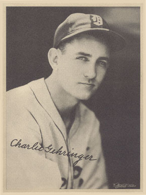 1936 Glossy Finish & Leather Charlie Gehringer # Baseball Card