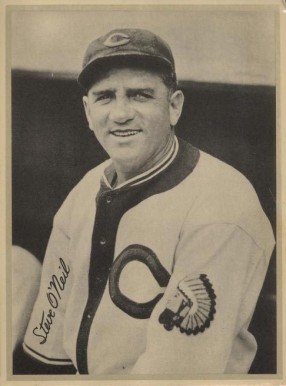 1936 Glossy Finish & Leather Steve O'Neill # Baseball Card