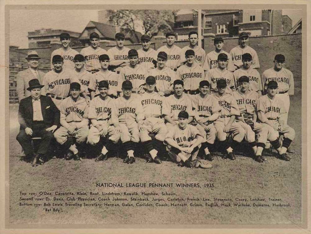 1936 Glossy Finish & Leather National League Pennant Winners # Baseball Card