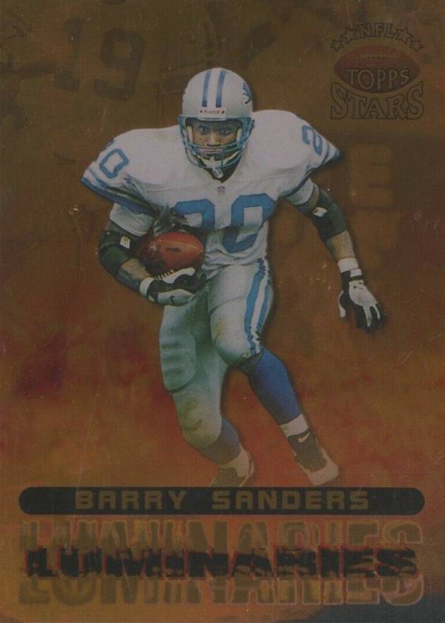 1998 Topps Stars Luminaries Barry Sanders #L4 Football Card