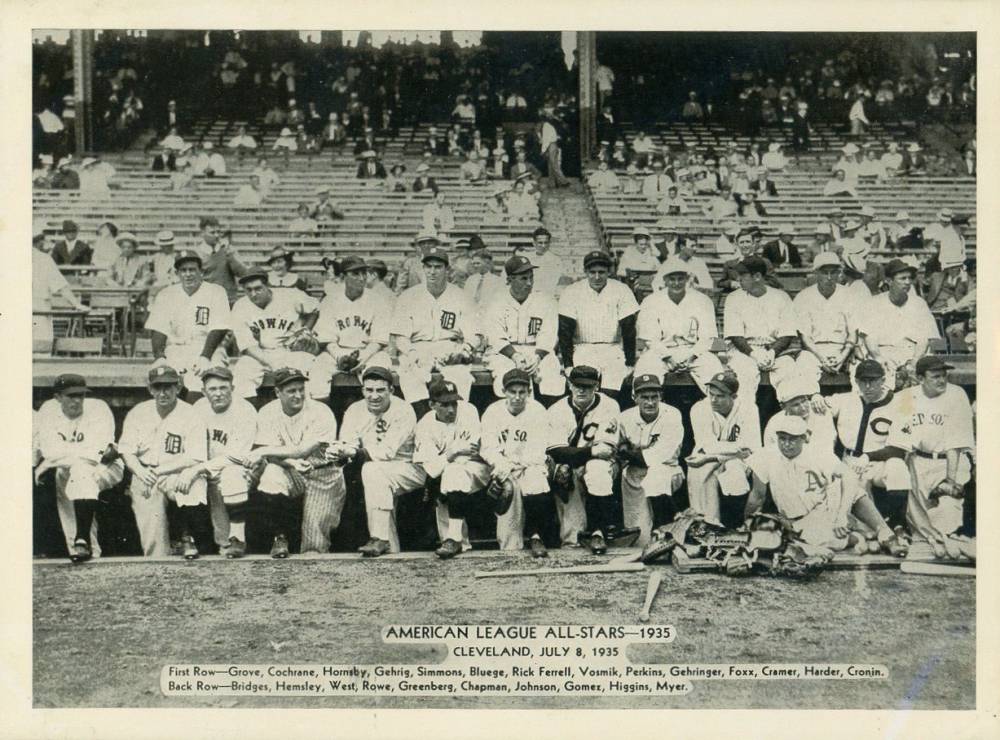 1936 Glossy Finish & Leather American League All-Stars # Baseball Card