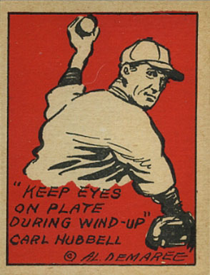 1935 Schutter-Johnson Carl Hubbell #22 Baseball Card