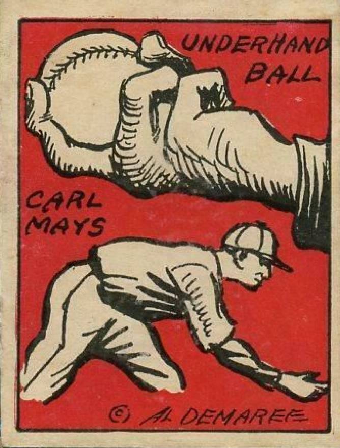 1935 Schutter-Johnson Carl Mays #8 Baseball Card