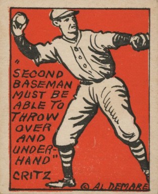 1935 Schutter-Johnson Hugh Critz #46 Baseball Card