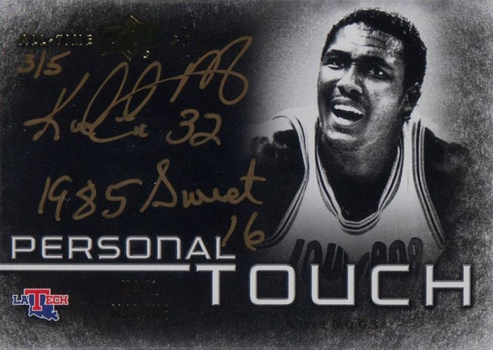 2013 Upper Deck All-Time Greats Personal Touch Autographs Karl Malone #KM3 Basketball Card