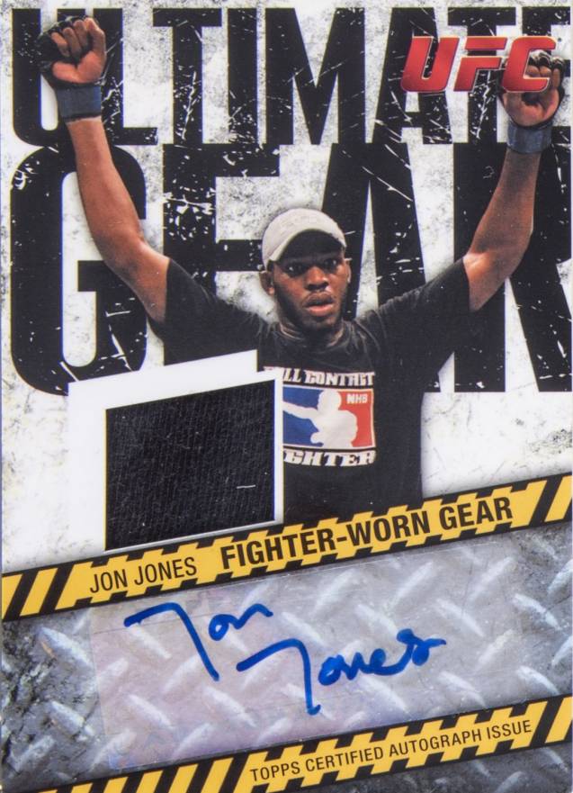 2009 Topps UFC Round 2 Ultimate Gear Relic Autograph  Jon Jones #JJ Other Sports Card