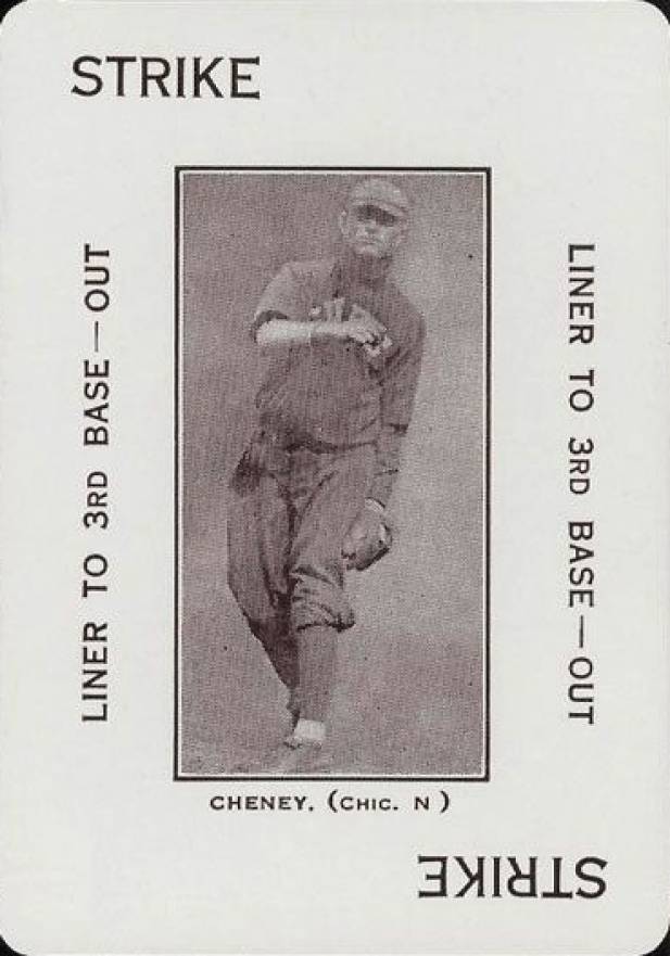 1914 Polo Grounds Game Larry Cheney # Baseball Card