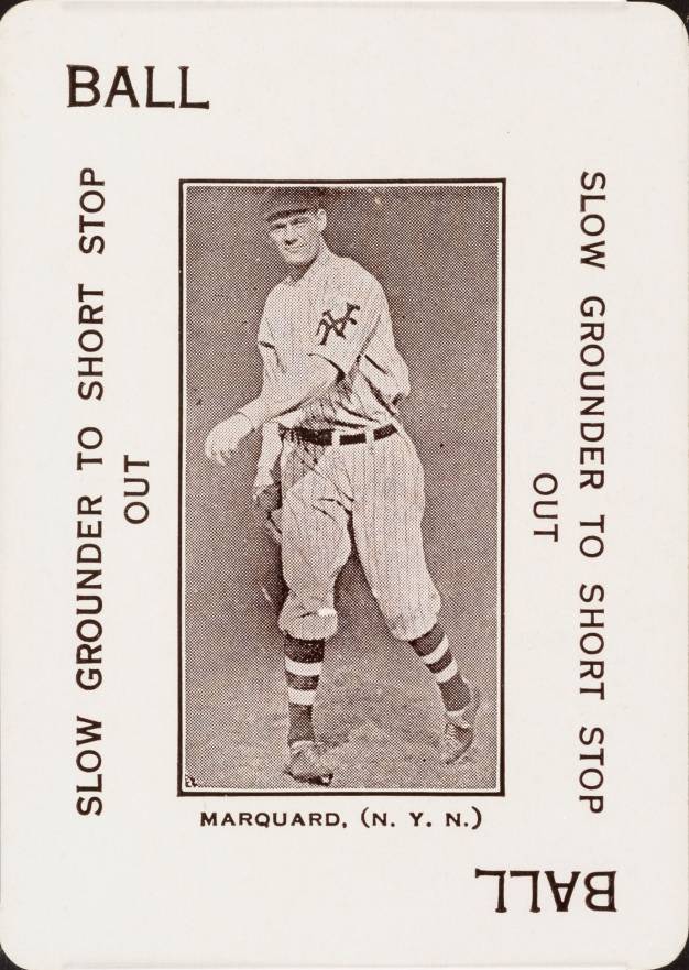 1914 Polo Grounds Game Rube Marquard # Baseball Card
