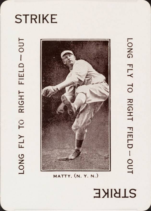 1914 Polo Grounds Game Matty # Baseball Card