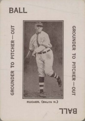 1914 Polo Grounds Game Nap Rucker # Baseball Card