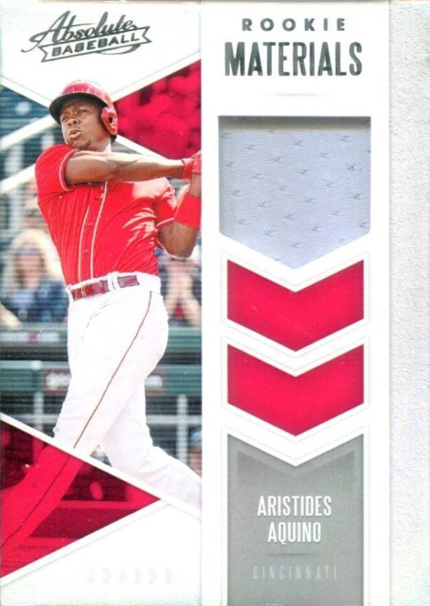 2020 Panini Absolute Absolute Rookie Materials Aristides Aquino #AA Baseball Card